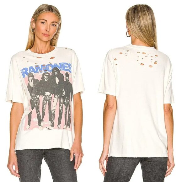 Daydreamer Free People Vintage The Ramones Self Titled Weekend Tee 37456 - Picture 1 of 8